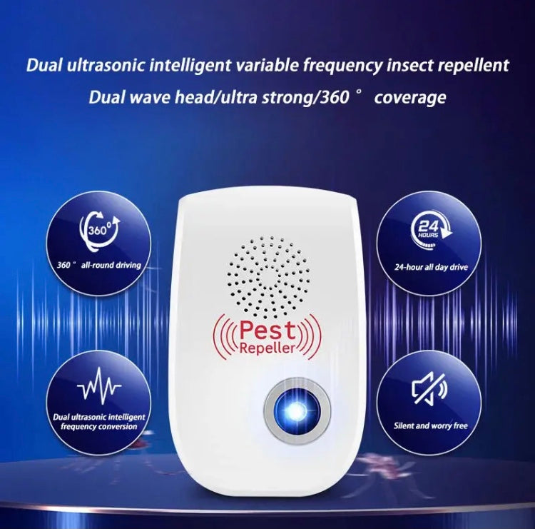 Electric Ultrasonic Pest Repeller, Anti-Mosquito Rodent Controller, Indoor Bug Cockroach Insect Killer Zapper Electric Ultrasonic Pest Repeller, Anti-Mosquito Rodent Controller, Indoor Bug Cockroach Insect Killer Zapper
